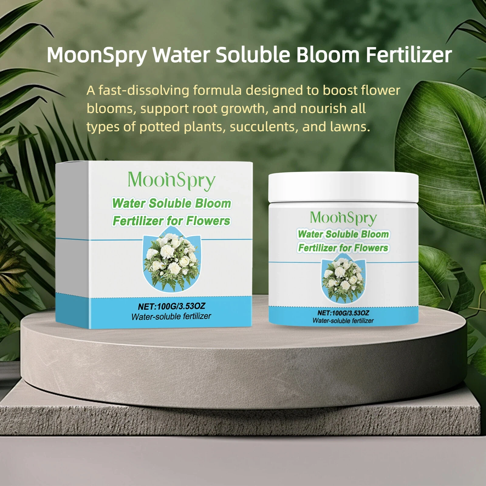 Water Soluble Bloom Fertilizer Promote Root Growth Potted Plants Garden Flowers Green Leaves Universal Plant Nutrient Solution