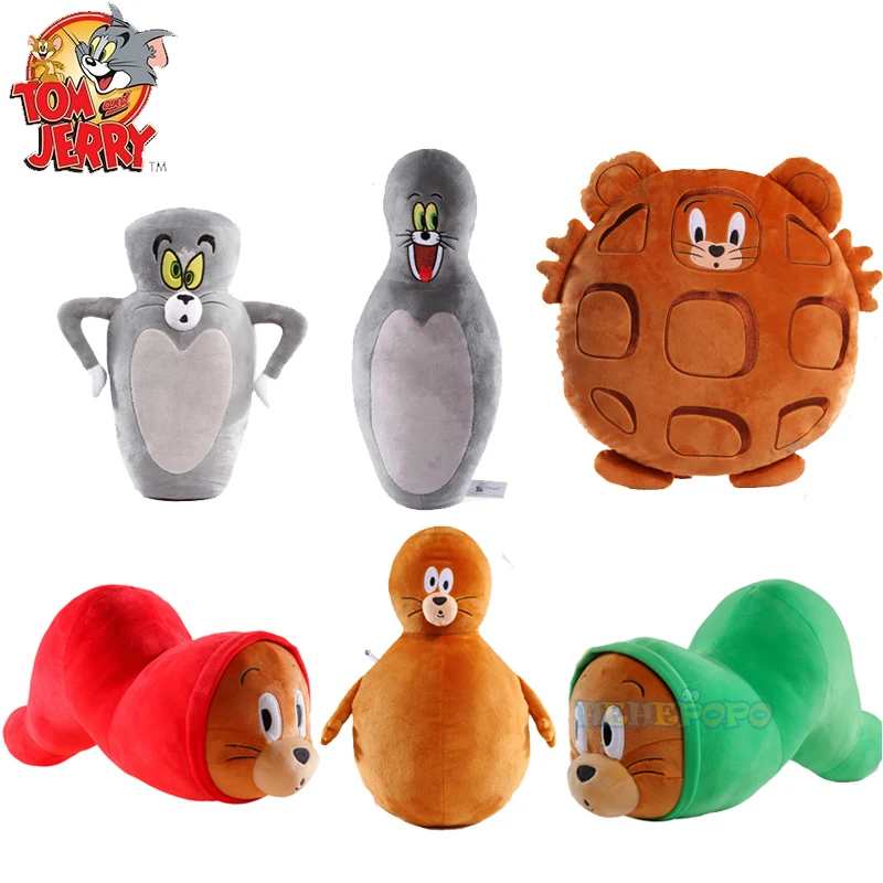 Transforming Creativity Tom and Jerry Plush Toy Cartoon Movie Cat Mouse Plushies Stuffed Animals Action Figure Doll Toys Gift