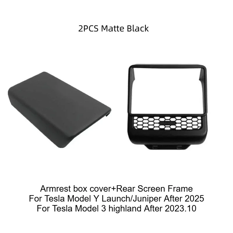2PCS Matte Black B 