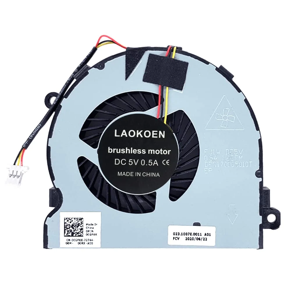 Вентилятор для процессора для Dell Inspiron 15-5542 5543 5545 5547 5548 5557 3567 03RRG4 15-5457 15MR-1528S 14MD-1628S