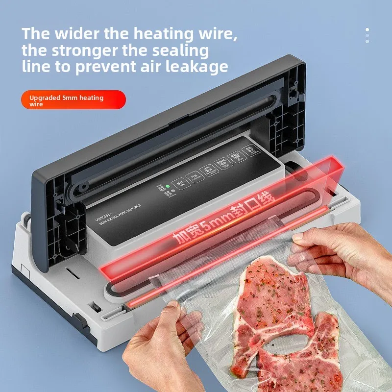 vacuum packaging sealing machine, household small commercial plastic sealing fresh-keeping automatic widening sealing machine