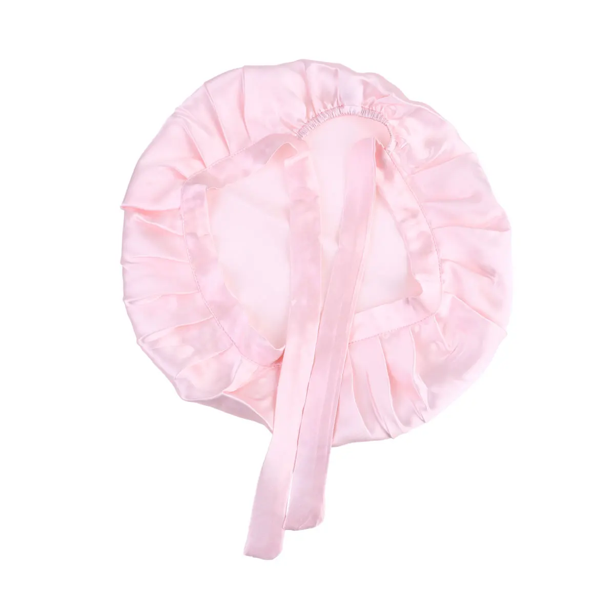 

Silk Sleeping Cap Night Hat for Woman Comfortable Hair Bonnet Adjustable Design Keep Hair Neat Bathing Home Use