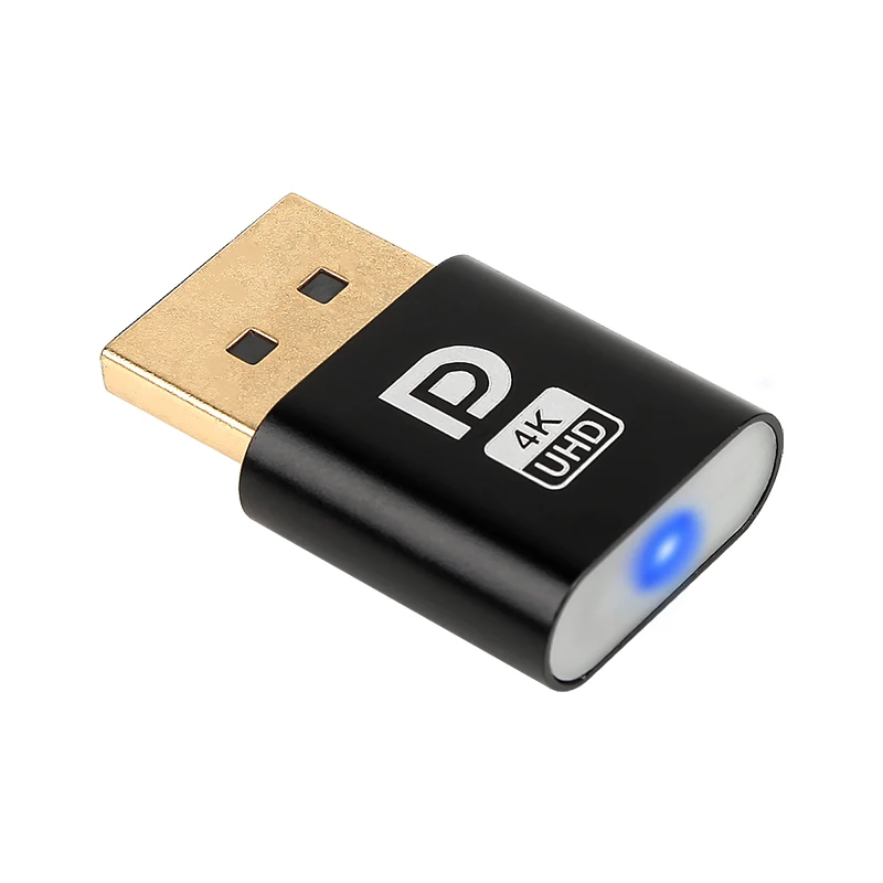 DUNIPlug-ÉLiban ateur fantôme sans sauna EDID, Displayport 4K, accessoires de bureau pour PC, carte vidéo de plongée, adaptateur d'affichage virtuel DP