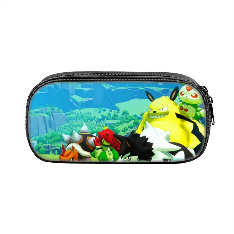Palworld 만화 애니메이션 펜 상자 가방 학생 대용량 학교 용품 지퍼 연필 케이스
