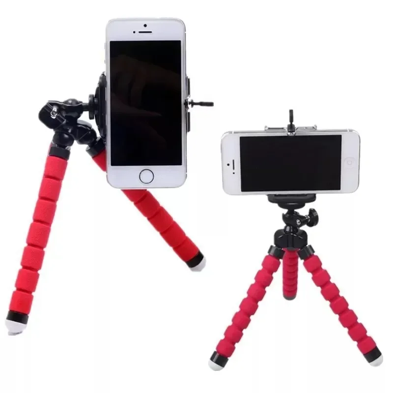 Treppiede Sponge Octopus - Supporto universale per cellulare pigro con clip per fotocamera portatile