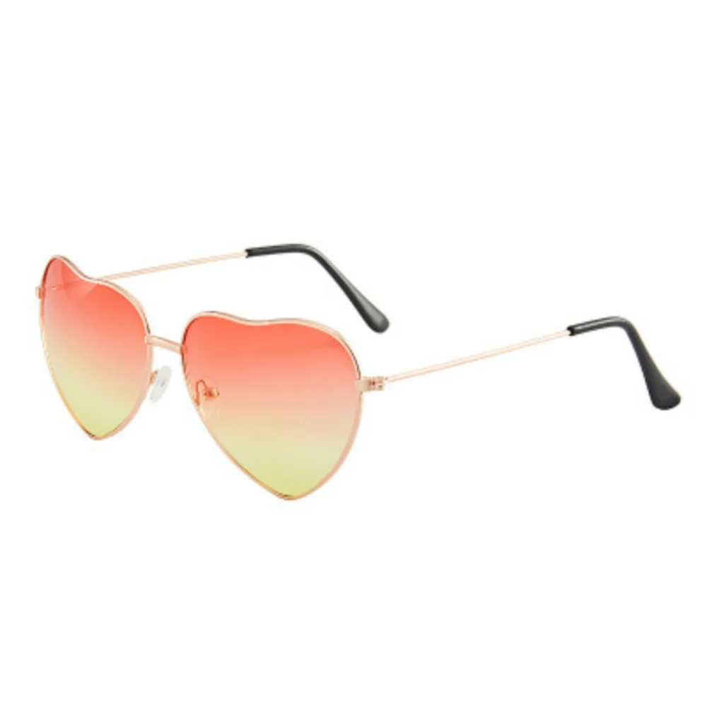 Sunglasses Women Ladies Heart Shaped Candy Sunglasses Metal Brand Designer Fashion Rimless LOVE Glasses Ray Men Sun Glasses