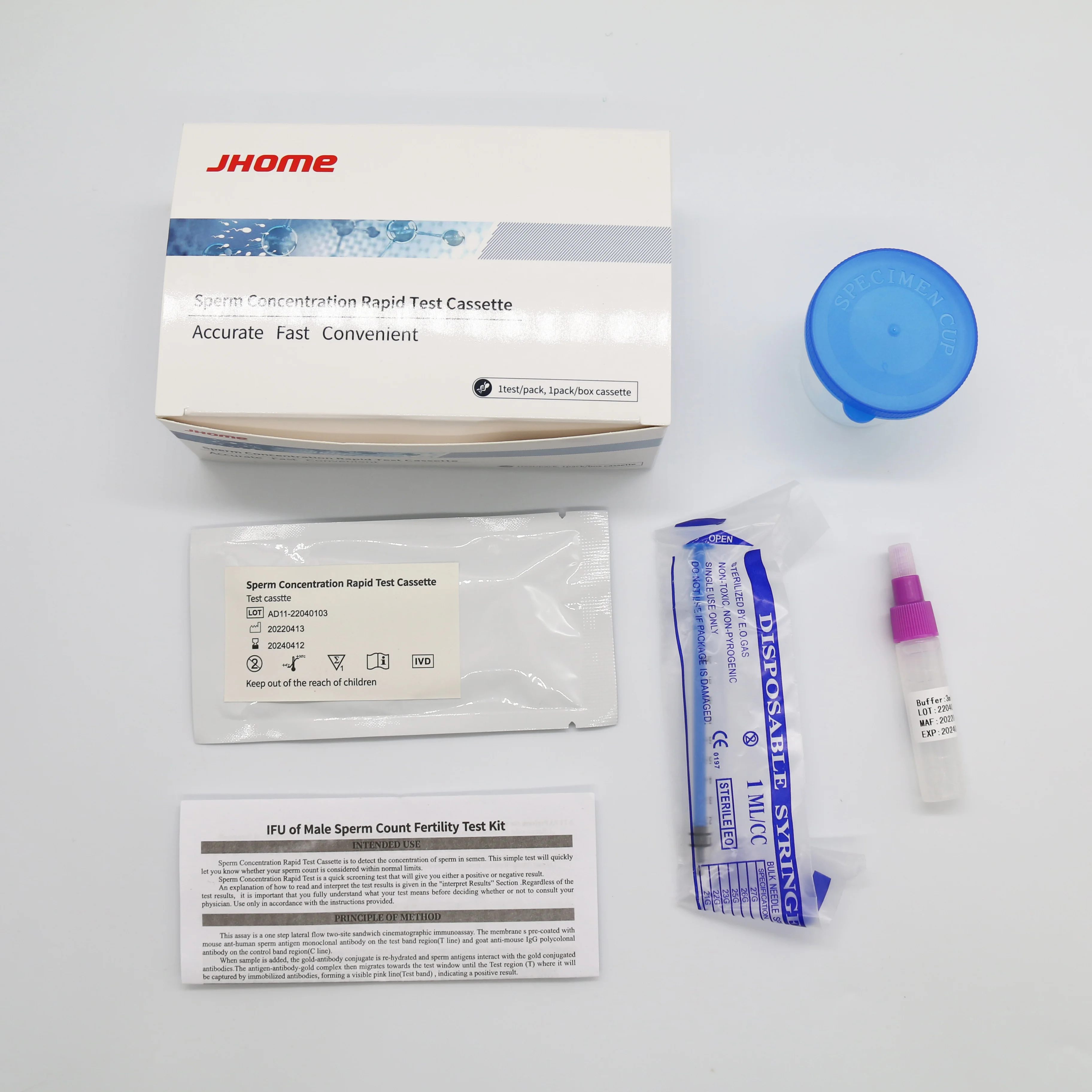 Sperm Concentration Detection Kit Male Test Sperm Motility Quality Test Paper Male sperm test strip