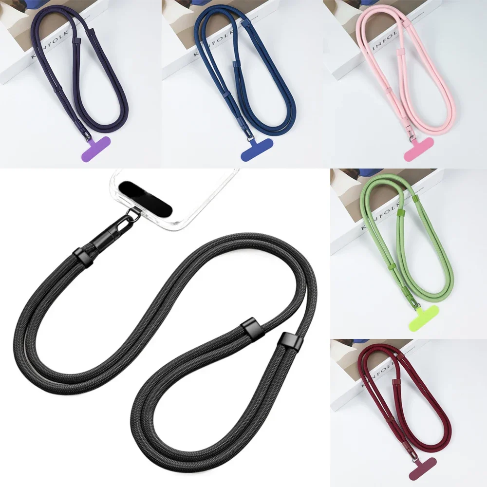 

2025 Upgraded 360° Rotation Phone Lanyard with Anti-Drop Clip Adjustable Universal Crossbody/Neck/Wrist Strap for IPhone 16 15