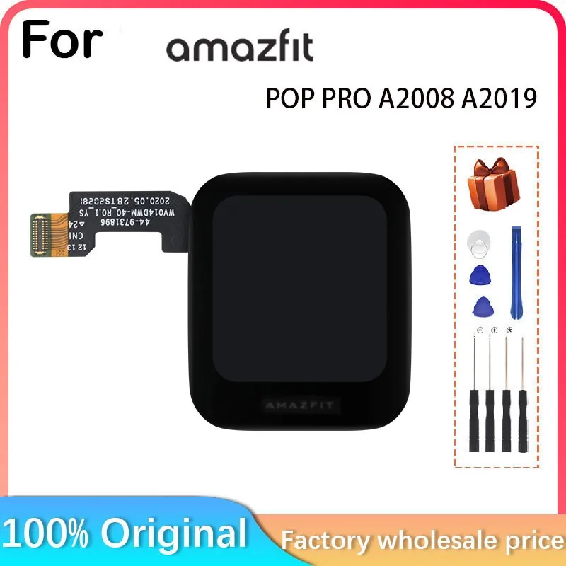 For Huami Amazfit Pop Pro A2008 A2019 Smart Watch LCD Display. Brand New 1.43-inch LCD Display With Touch Screen