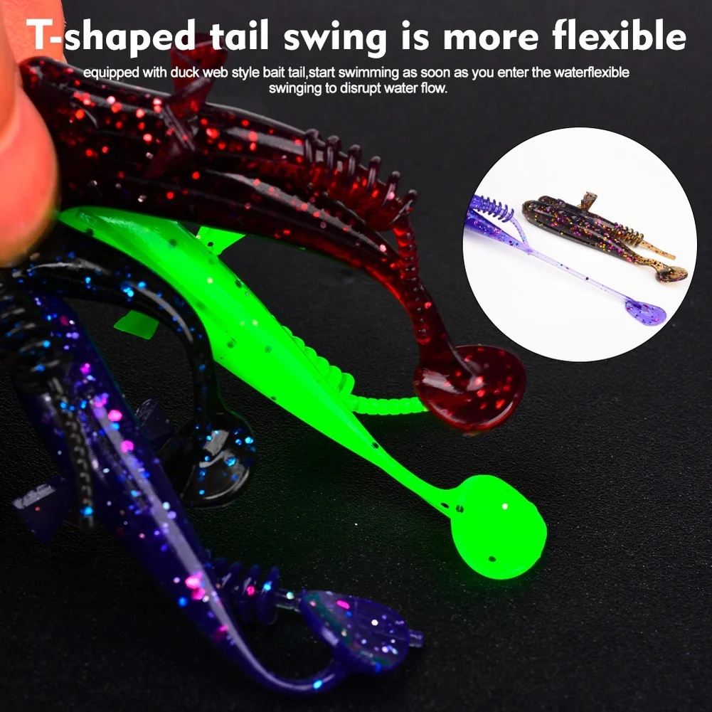 For Mimicking Natural Prey Floating T Tail Lure Swimming Action Bait Strong Imported Material Flexible Swinging Action