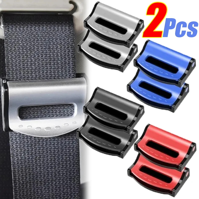 

2Pcs Car Safety Seat Belt Buckle Clip Anti-Slip Seatbelt Stopper Universal Car Seat Belt Fixing Clips Car Accessories Interior