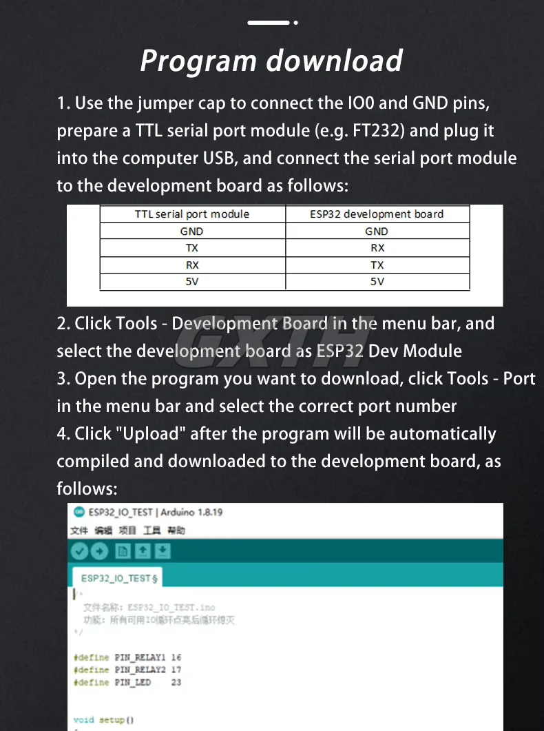 ESP32 WIFI Bluetooth BLE 1/2/4/8-Kanal-Relaismodul ESP32 Entwicklungsboard Zubehör AC220V/DC5-30V – Detail 20
