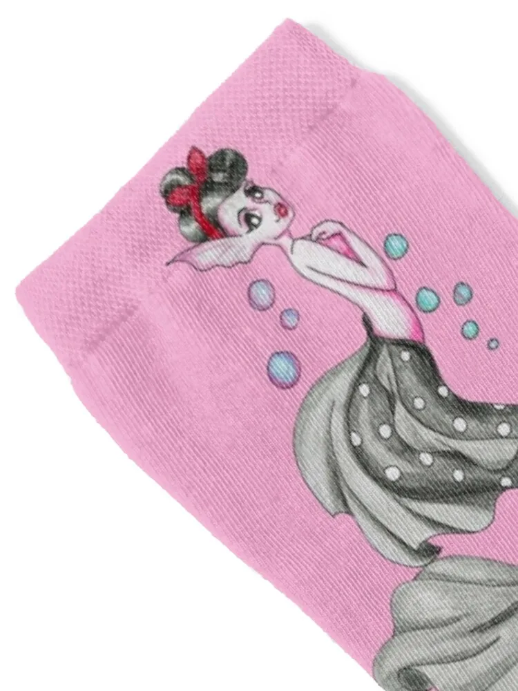 جوارب حورية البحر من Rockabilly، جوارب رياضية كروسفيت، هدايا للأطفال، جوارب للفتيات والرجال