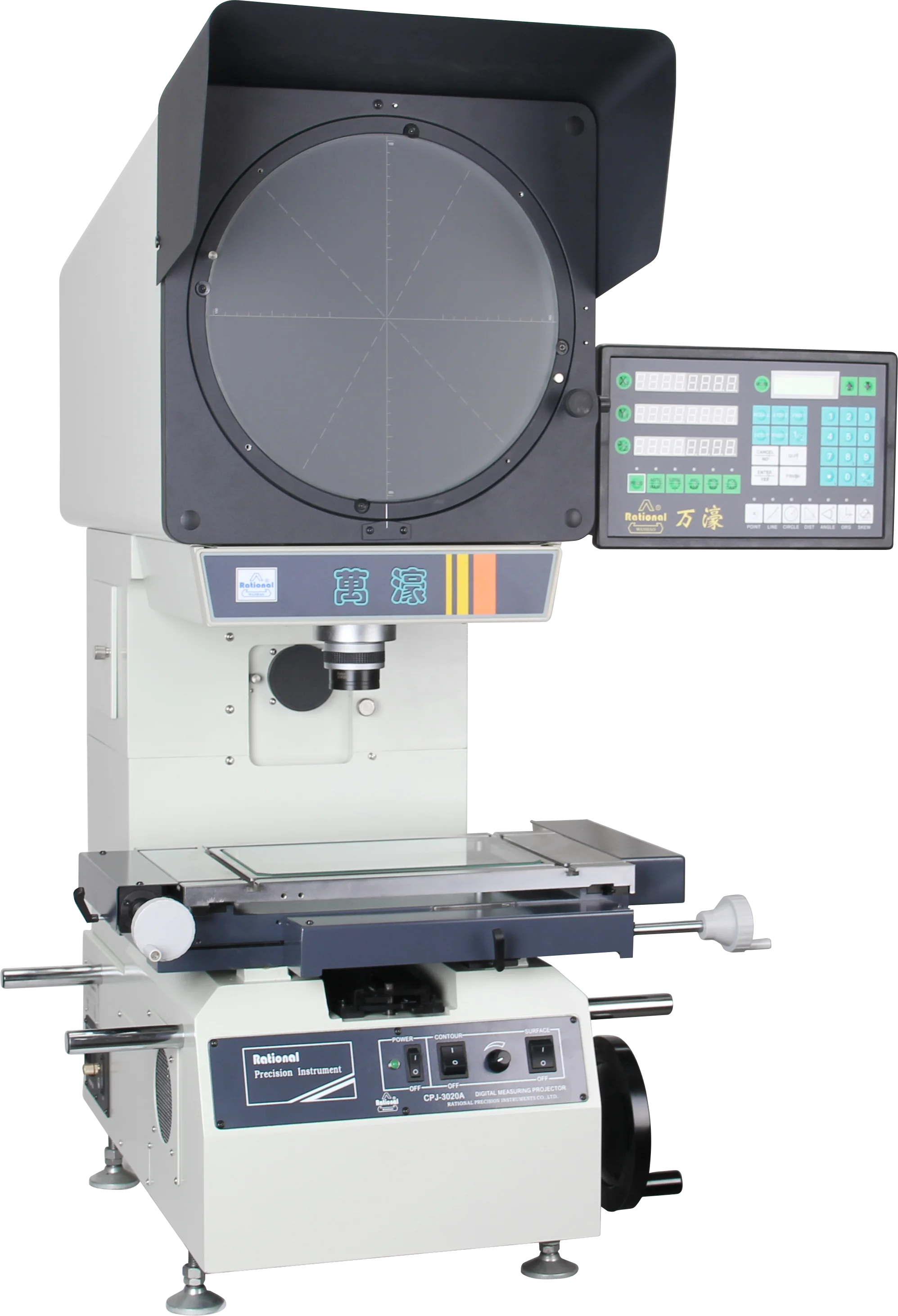 Rational Digital Profile Optical Contour Measuring Projector CPJ-3020A 1 Year Warranty High Precision 0.5m Resolution CE