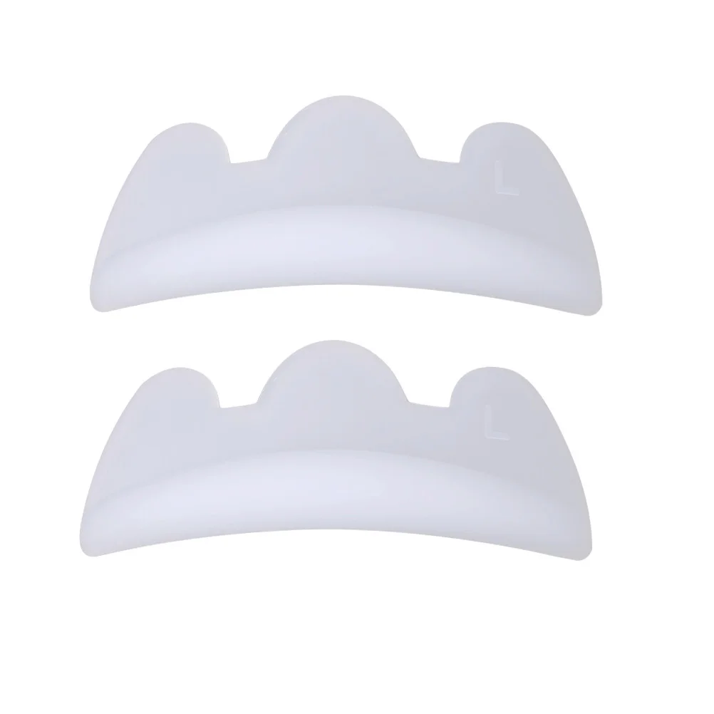 5 Par Silikonowych Nakładek do Podkręcania Rzęs Wielokrotnego Użytku, Kształtowane do Wszystkich Typów Oczu z Rowkowanym Designem, do Salonu lub Domowego Użytku