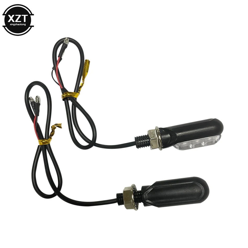 2PCS Universal 12V 3Led Mini Motorcycle LED Turn Signal Lamp Flash Indicator Lights Amber Running Light HOT