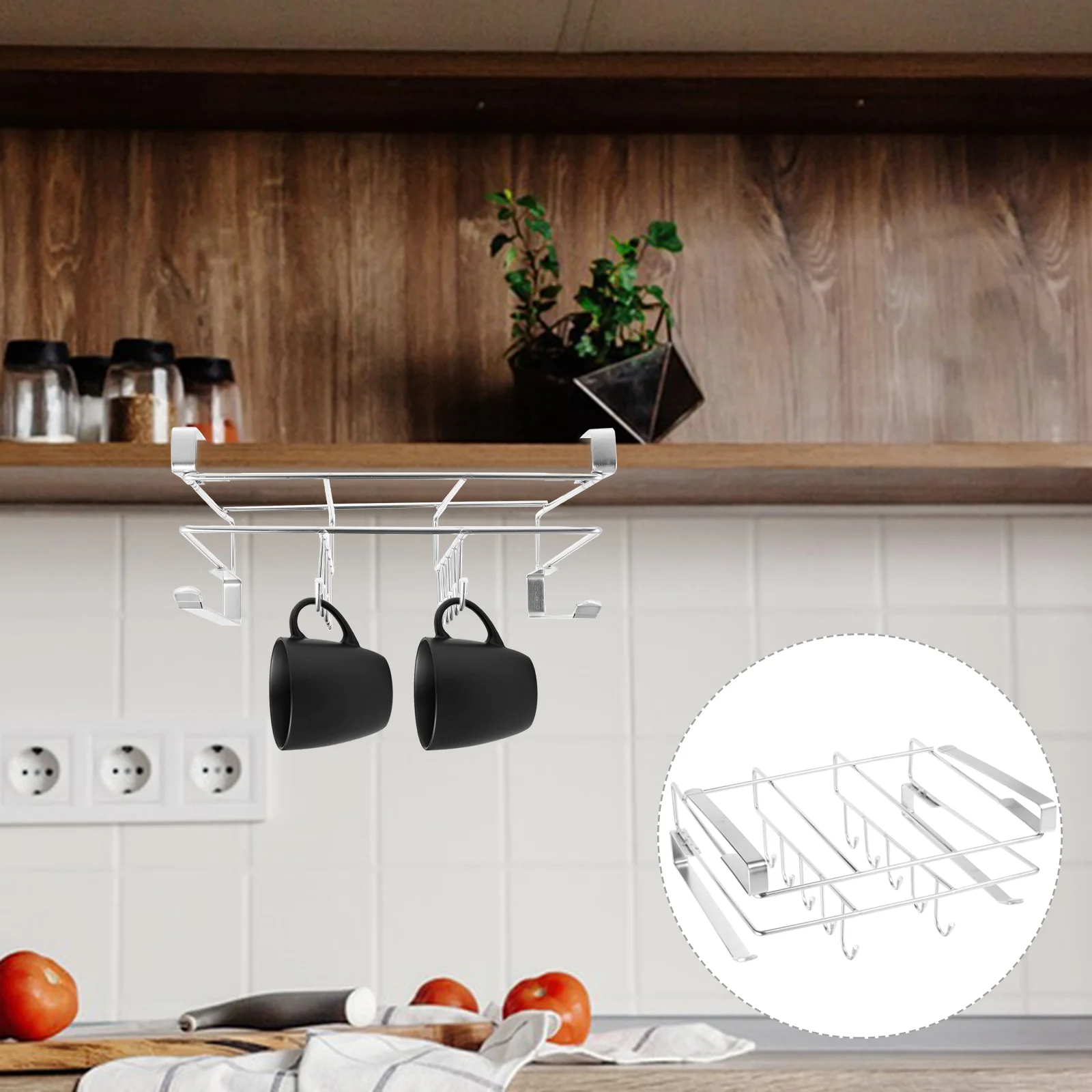 

Kitchen Cabinet Storage Rack under Shelf Space-saving Racks for Utensil Organizer Holder Refrigerator