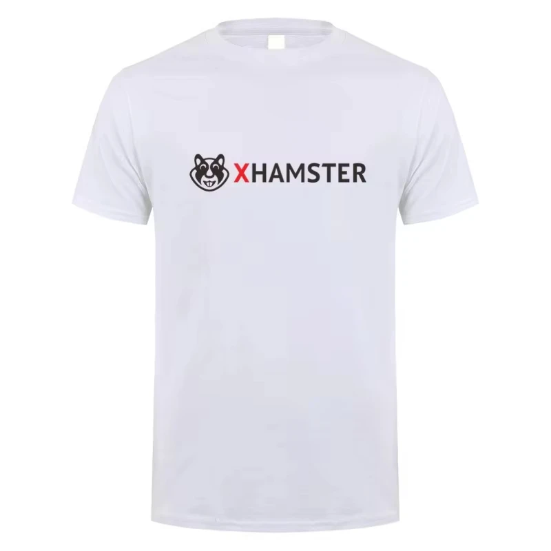 2025 new Xhamster Summer Graphic Print Fashion Casual Loose Round Neck Cool Breathable Men's and Women's T-shirt Tops