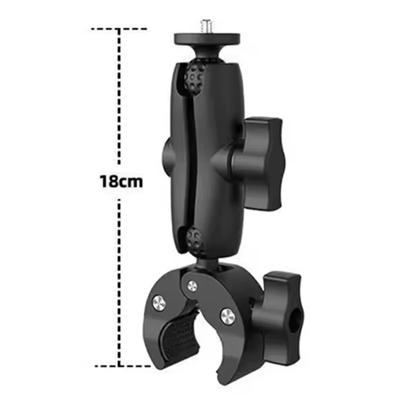 Radfahren Motorrad Clip Quick Release Magic Arm 360 ° Superklemme aus Aluminiumlegierung für Kamera GoPro Action Kamera