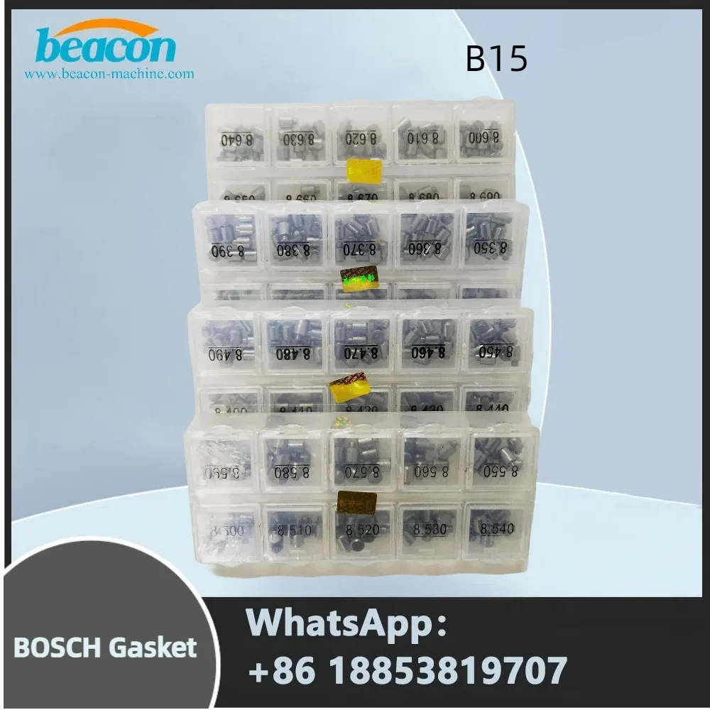 

Beacon High Quality 200PCS Auto Diesel Gaskets B14 Size 1.2-1.29mm Shims CR Injector Adjust Washers B15 for Bosch