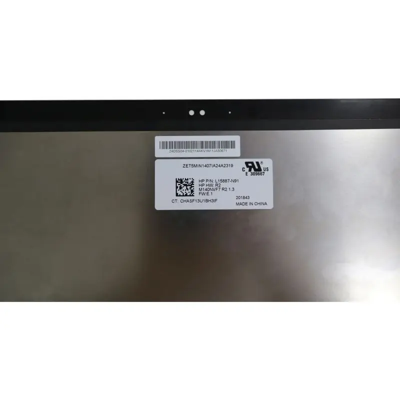 Imagem -04 - Tela Lcd para Laptop hp Montagem Digitador Fhd X360 1040 g5 M140nvf7 r2 1.3 14 Polegadas Novo