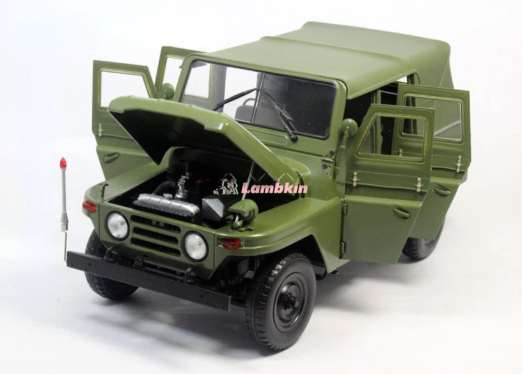 Model Decoration 1:18 For Original Beijing China 212 jeep bj212 Alloy Car Model