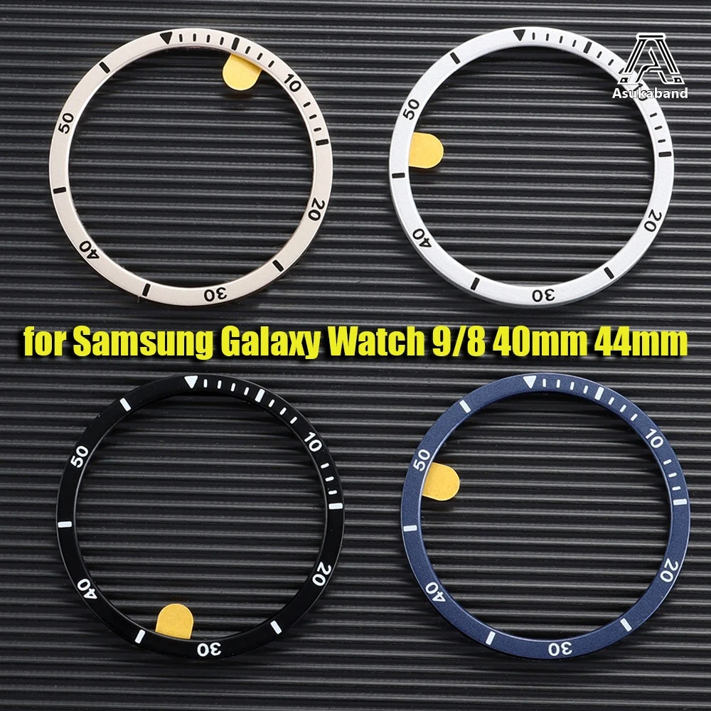 Metal Bezel For Samsung Galaxy Watch 9 8 40mm 44mm Watch Protective Ring Scale Ring on The Surface Watch Refit Parts Accessories