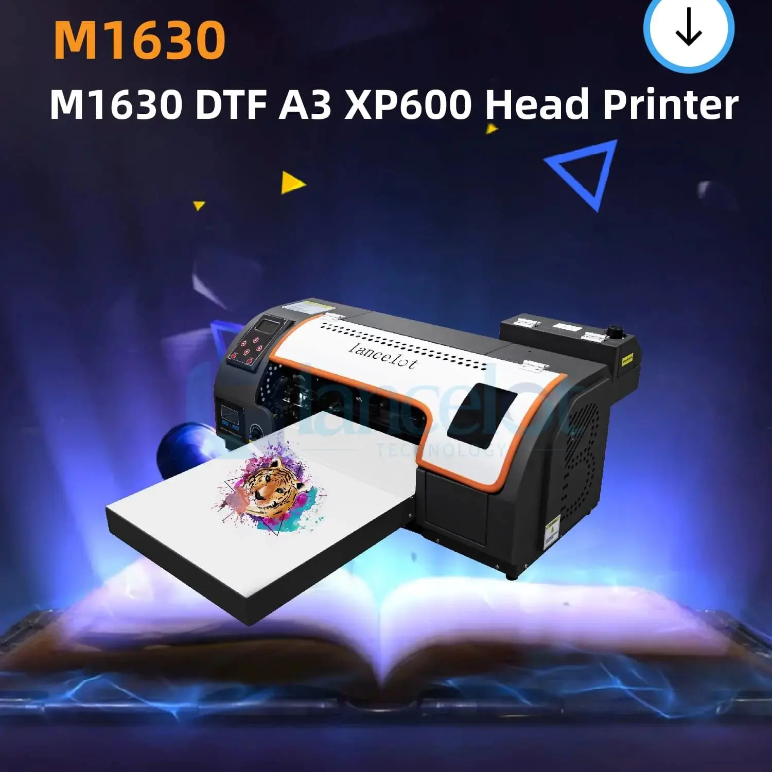 Lancelot M1630 High Quality xp600 head printer variety of fabrics Cost-Effective printing Easy Process dtf printer dtf film