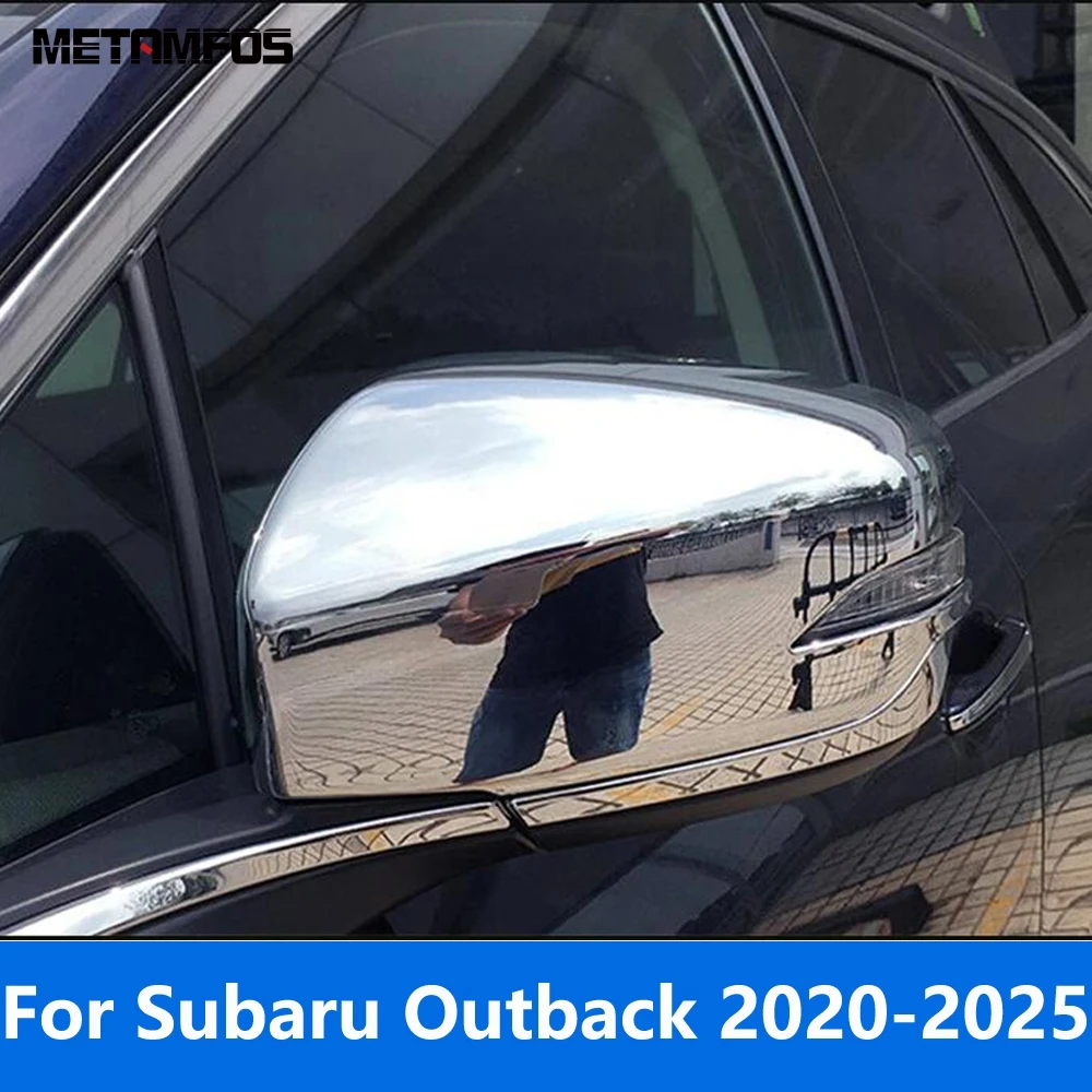 

For Subaru Outback 2020-2023 2024 2025 Carbon Fiber Rearview Side View Mirror Cover Trim Protection Cap Accessories Car Styling