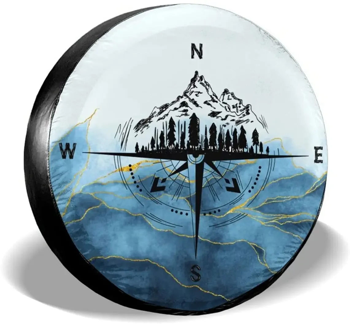 

Nature Mountain Compass, чехол для запасного колеса, защита для колес, защита от атмосферных воздействий, универсальный для прицепа, внедорожника, грузовика, кемпера, туристического прицепа