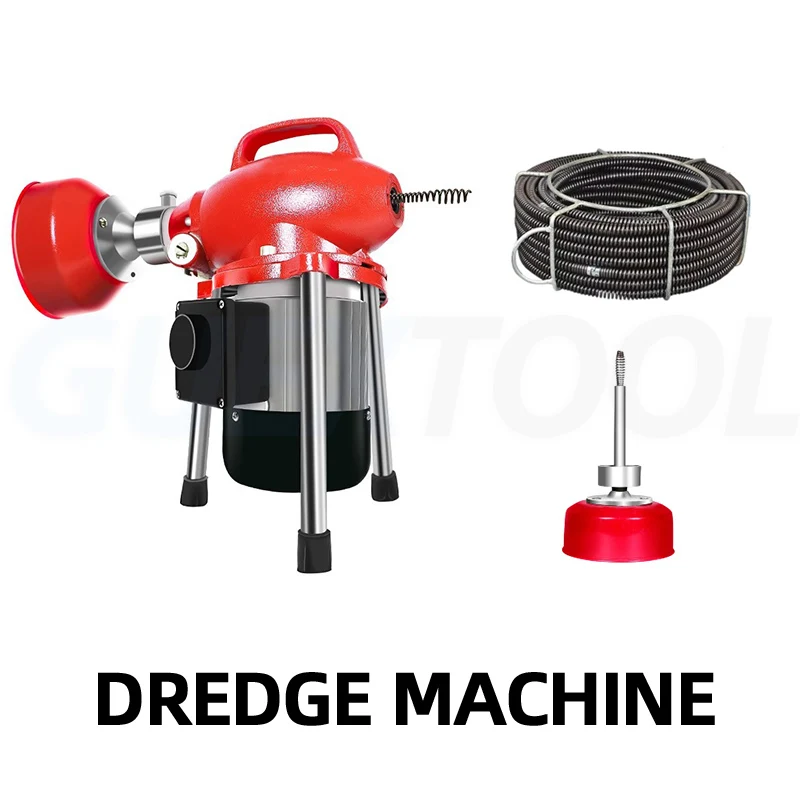 Electric Sewer Cleaner Drain Cleaner Machine 2800w Drain Auger Cleaner Machine 16M  Pipes Sewer Snake Cleaner for Toilet/Bathroo