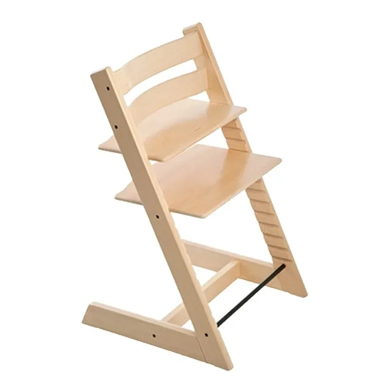 

Children's growth chair, oak baby dining chair, solid wood adjustable learning chair for infants and young children