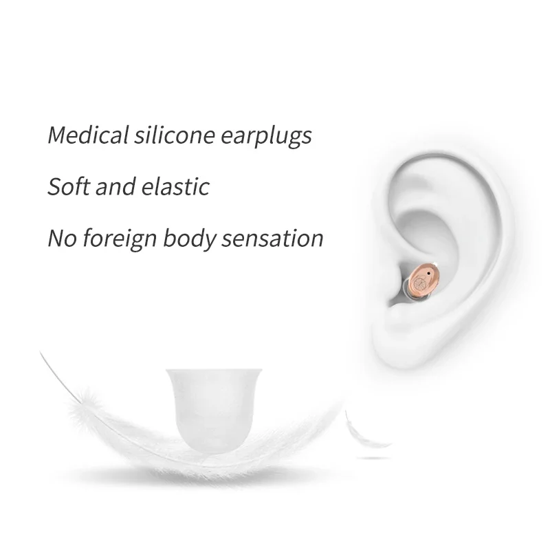 Invisible Hearing Aid Ear Hearing Device CIC Hearing Aid Mini Sound Amplifier Hearing Aids Hearing Amplifier for The Elderly