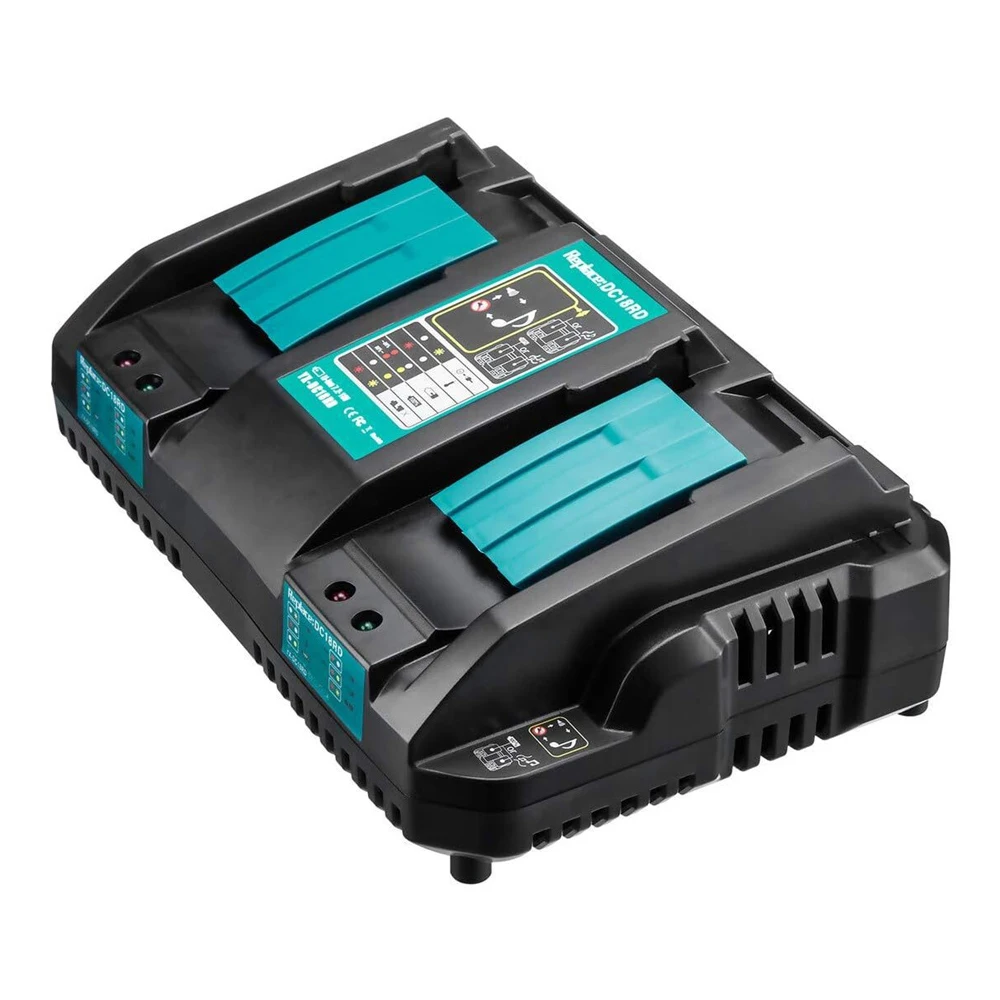 

18V 3A Quick Charger for Makita Batteries Compatible with BL1415 BL1830 BL1850 100-260V US/EU Plug Fast Charging