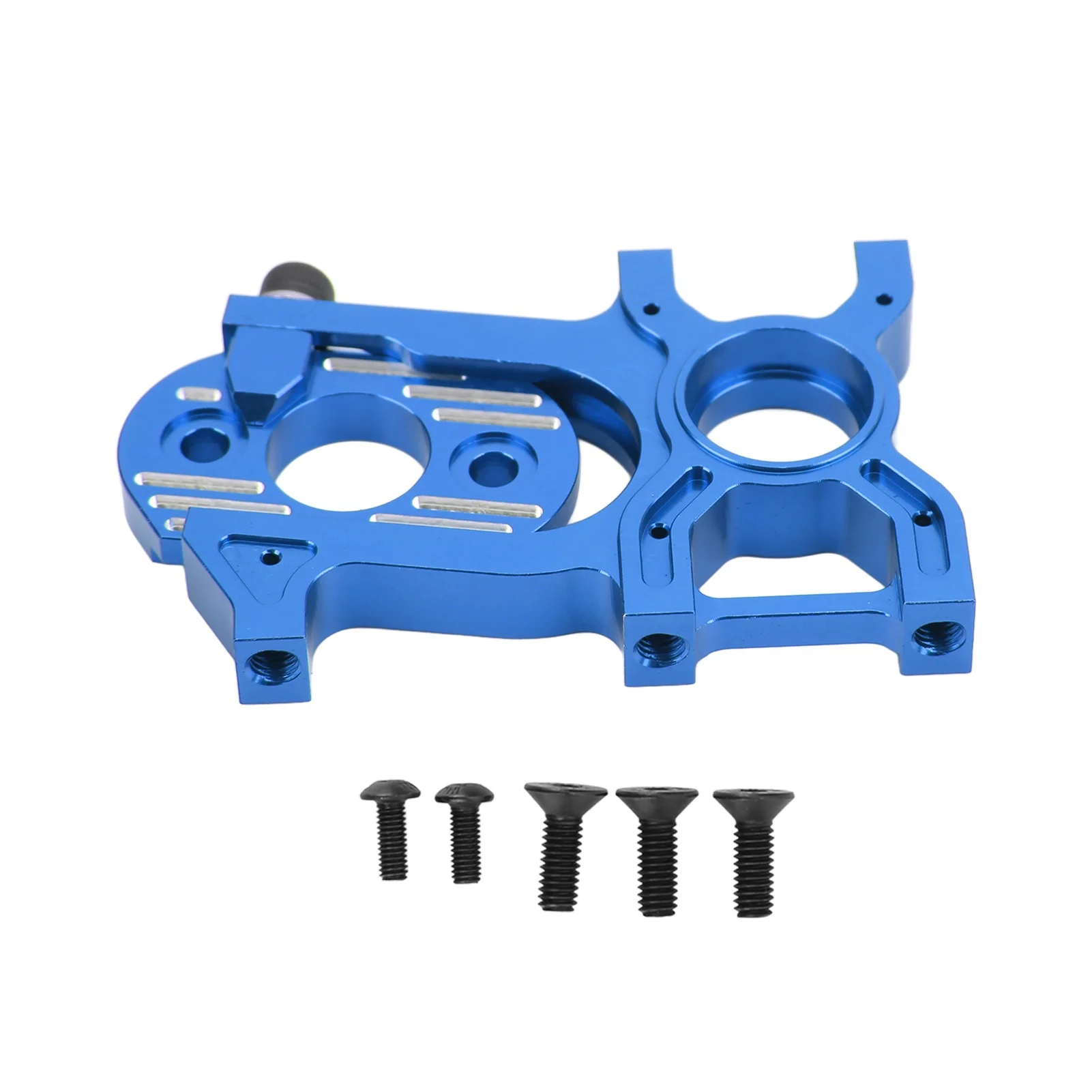 RC Motor Mount Motor Fixed Holder Seat 2 Piece Design Aluminum for Arrma 6s Kraton 1/8 Remote Control VehicleBlue
