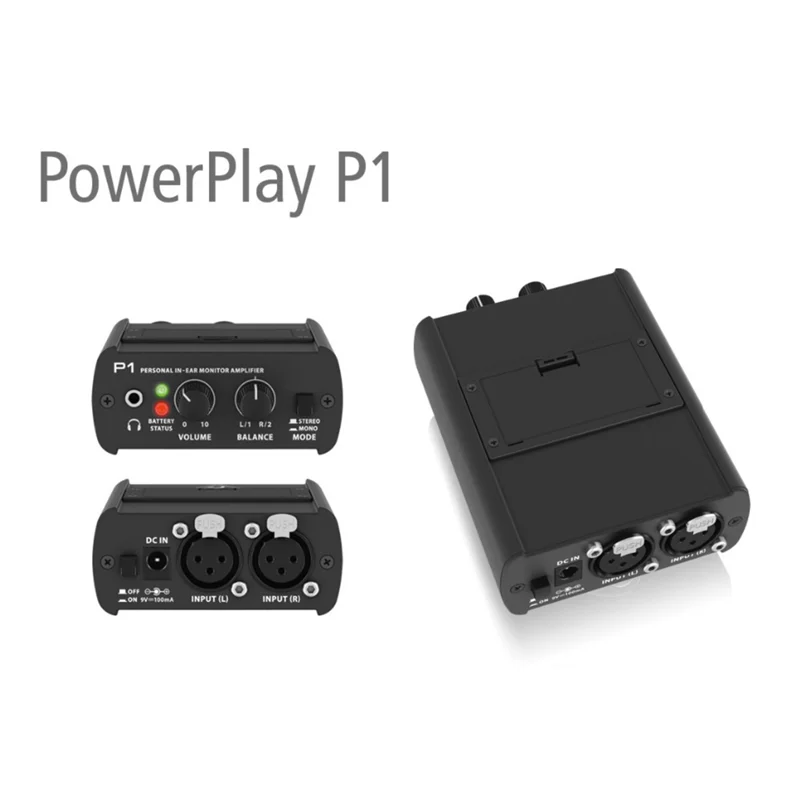 B92B-2X Personal In-Ear Monitor Headphones Amplifier With XLR Inputs 3.5Mm Output Audio Interface