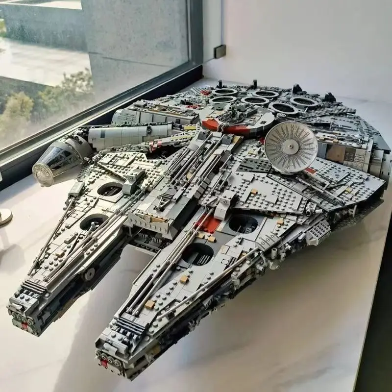 New 7541Pcs The Large Millennium Ship Falcon 75192 Assemble Home Decoration Model Toys For Kids Adults Birthday Christmas Gifts
