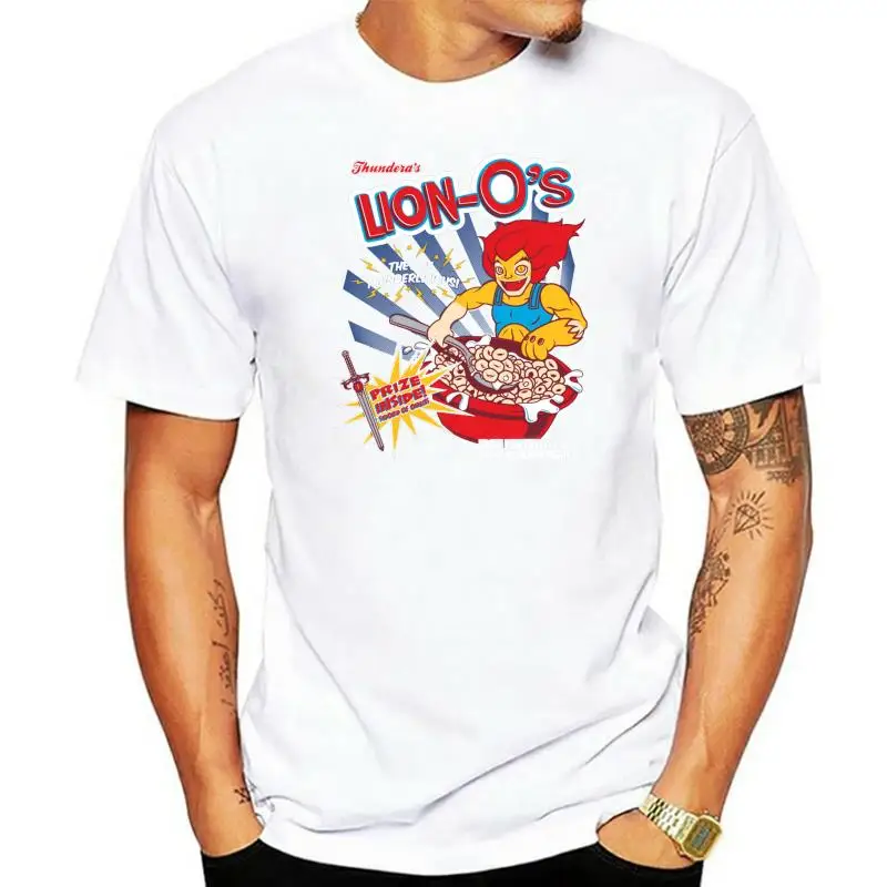 Men tshirt Lion Os Cereal   Thundercats   T Shirt women T-Shirt tees top