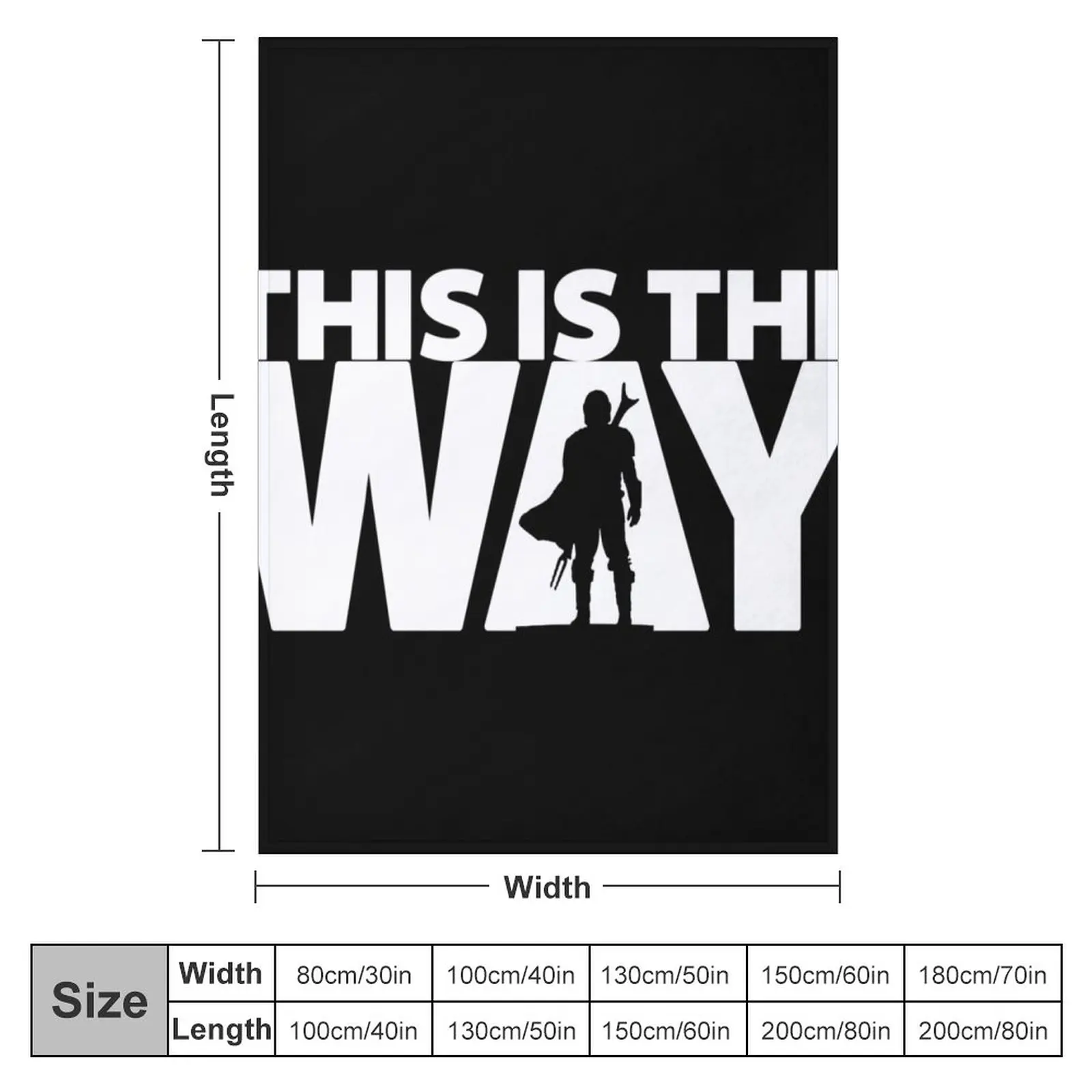 This Is The Way | Geekdom Series | DopeyArt Throw Blanket Plaid Fluffy Shaggy Blanket