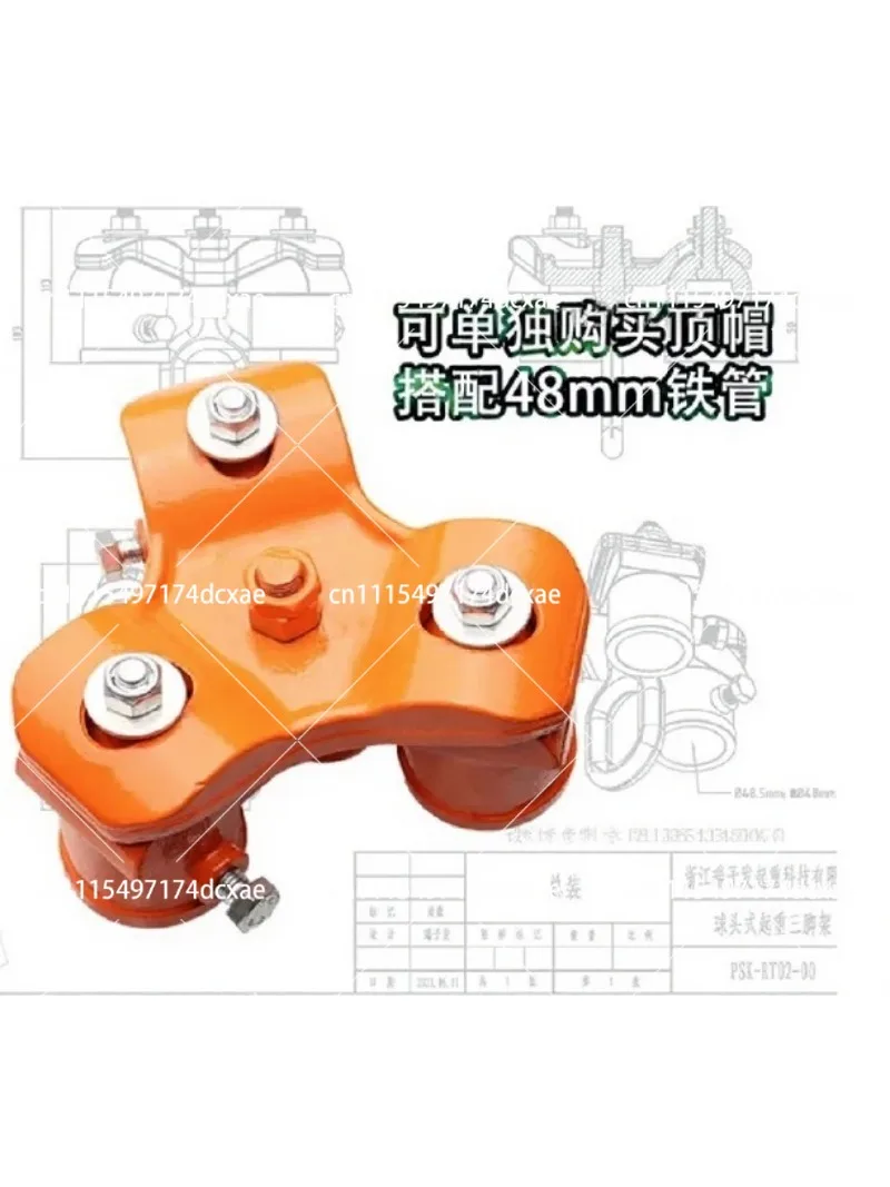 1 Ton Lifting Tripod Stand with 2 Ton 3T Manual Chain Hoist Scaffold Telescopic Crane Support