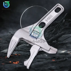 Multi-function Adjustable Wrench Aluminium Alloy Large Open Wrench Universal Spanner Water Pipe Screw Bathroom Repair Tool