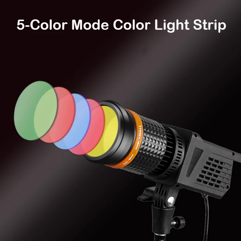 40W LED Lamp 3000k-6000k Photography Light Spotlight 4-color Filter Hair Video Light for Portrait Flash Studio Accessories Youtu