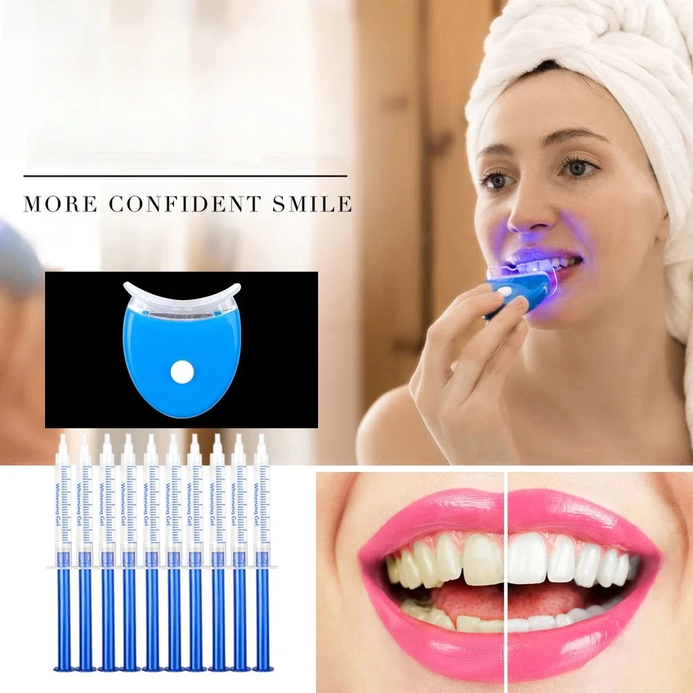 Kits de Gel Blanqueador Dental, Blanqueamiento Dental, Cuidado de la Higiene Bucal, Herramienta de Blanqueamiento Dental, Elimina las Manchas de Placa
