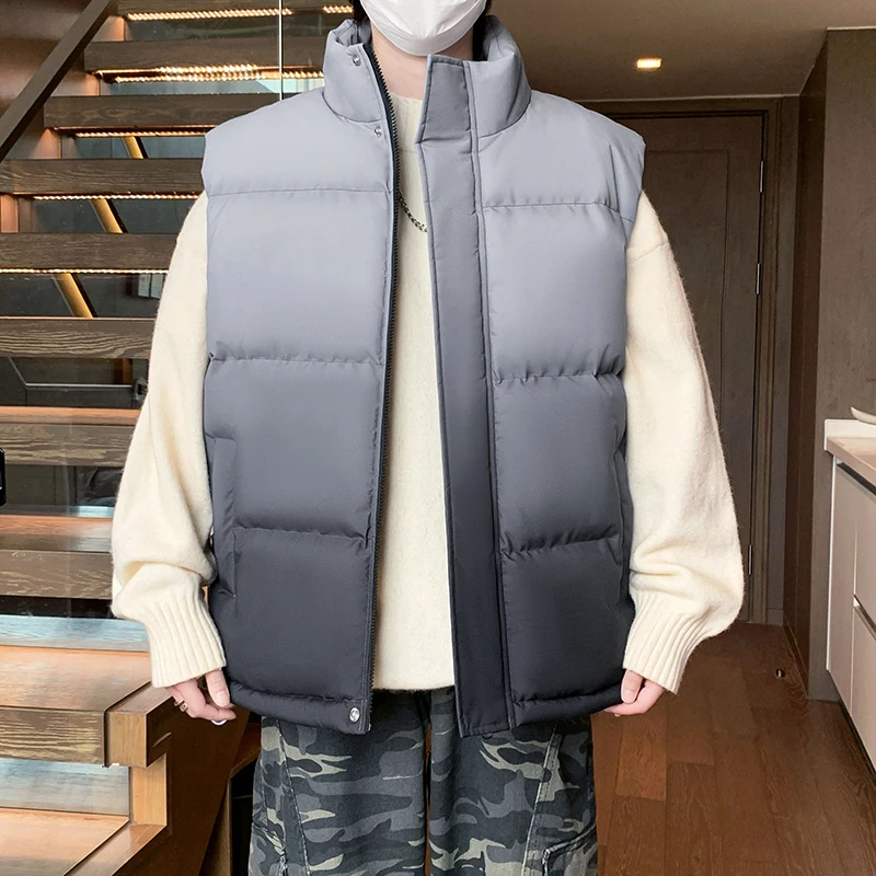 

Men's Gradient Vest Outdoor Sports Vest Jacket 2025 New Style Cotton Fashion Trendy Versatile High-quality Comfortable Cool Vest