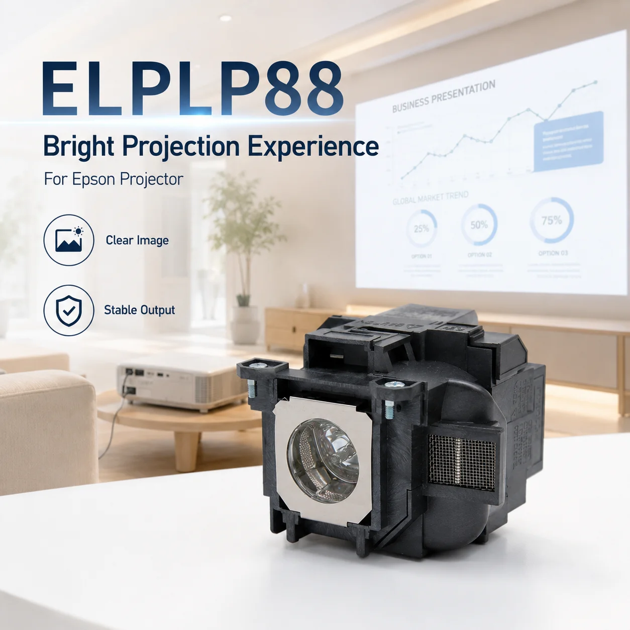 High Quality ELPLP78 ELPLP88 Replacement Projector Lamp Bulb For PowerLite Home Cinema 2030 2040 730HD 740HD VS230 VS330 E