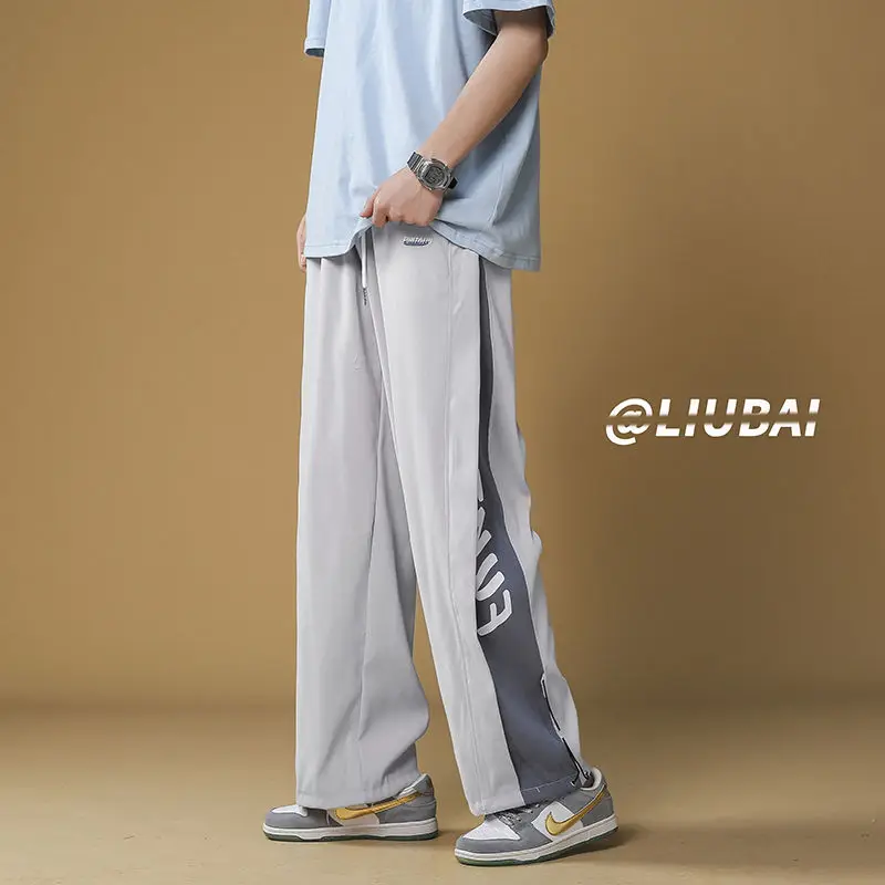 Spring and Summer Thin Loose and Versatile Trendy Typants Sports and Casual Straight 2025 New Men's Pants