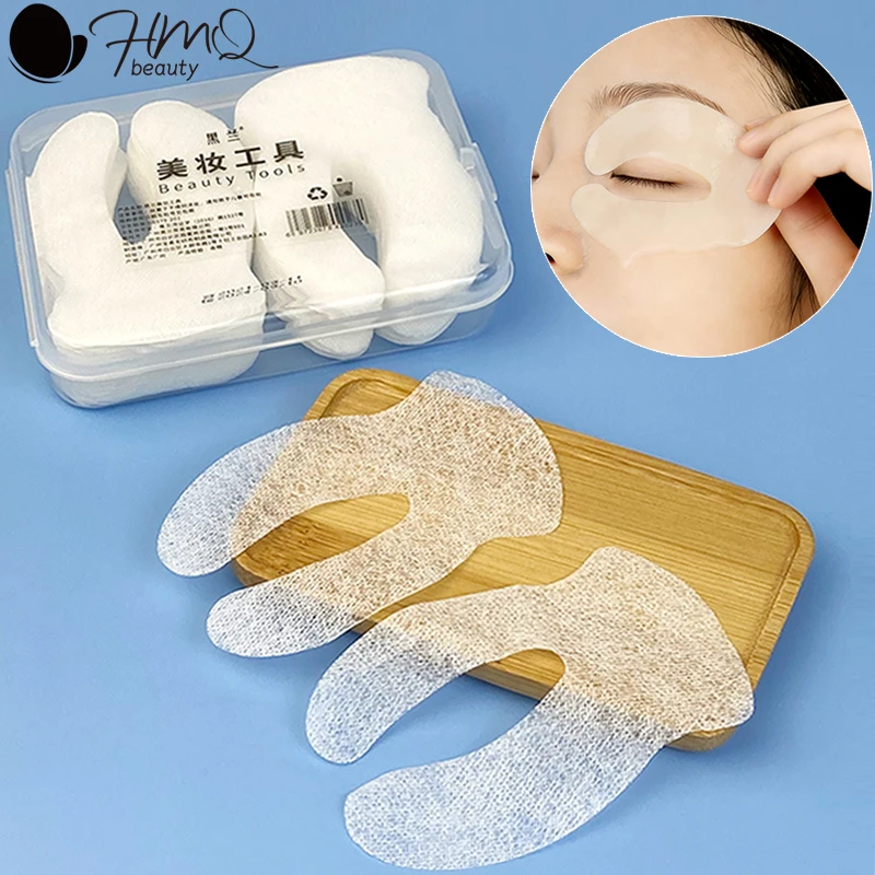 400/200pcs Disposable Eye Mask Paper DIY Natural Cotton Eye Paper Women Essential Ultra-thin Eyes Care Patches Mask Spa Eyes Pad