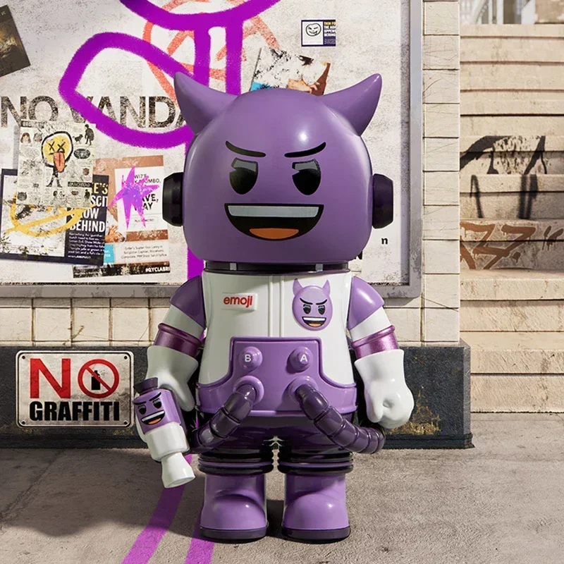 

POP MART MEGA SPACE MOLLY 100% X серия Emoji слепая коробка Guess сумка украшение для рабочего стола милая модель подарок девушке слепая сумка игрушки