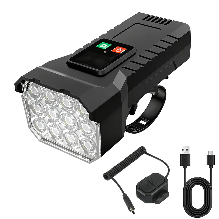 AliExpress KDULIT Front Rear Bicycle Light 12 LED Front USB Rechargeable MTB Mountain Bicycle Lamp Bike Headlight Flashlight Cycling Scooter tail