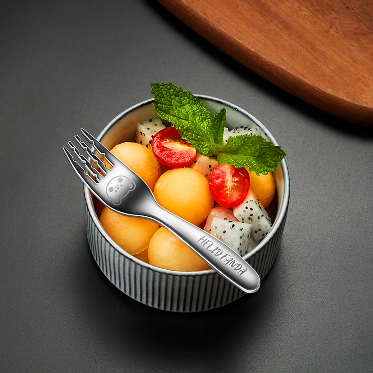 WORTHBUY 316 Stainless Steel Cutlery Set With Plastic Storage Box Portable Cute Mini Spoon Fork For Children Kitchen Tableware